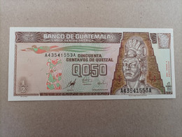 Billete De Guatemala De 50 Centavos De Quetzal Serie AA, UNC - Guatemala