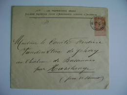 BELGIUM / BELGIQUE - ENVELOPE SENT FROM BRUXELLES (?) TO HAVELANGE WITH PERFIN IN 1897 IN THE STATE - 1863-09