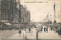 MALO-les-BAINS  ( 59 )   Superbe Vue De La Digue En 1920 - Malo Les Bains
