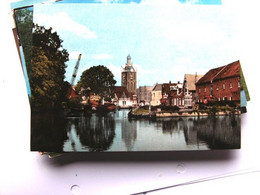 Nederland Holland Pays Bas Meppel Panorama Met Stoombootkade - Meppel