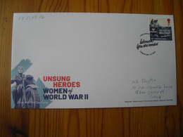 FDC Unsung Heroes Women Of World War II, Women's Voluntary Services Volontariat Féminin - 2021-... Dezimalausgaben