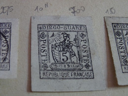 Diégo Suarez Timbre République Françaises N° 10 Signé A. Brun (*) - Used Stamps