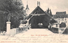 CPA  Suisse, OLTEN, Die Alte Aarebrucke, 1906 - Olten