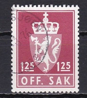 Norway, 1975, Coat Of Arms/Lithography, 1.25Kr/Brown-Red, USED - Service