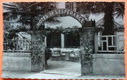CARTE LA FORET FOUESNANT - 29 - LA FACADE DE L' HOTEL DE L' ESPERANCE -SCAN RECTO/VERSO- 9 - La Forêt-Fouesnant