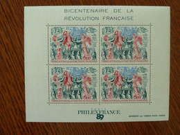 M12 - TAAF - Bloc YT No1 - Philexfrance 89 - Centenaire De La Révolution Française - N** MNH - Blocks & Sheetlets