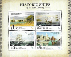 NEW ZEALAND, 2022, MNH, HISTORIC SHIPS, WHALING, CAPTAIN MORGAN, BOATS, SHEETLET OF 4v - Schiffe