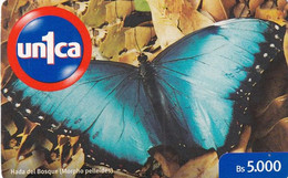 VENEZUELA - Butterfly, Un1ca Prepaid Card Bs.5000, Used - Butterflies