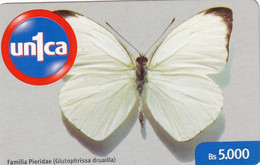 VENEZUELA - Butterfly, Un1ca Prepaid Card Bs.5000, Used - Farfalle