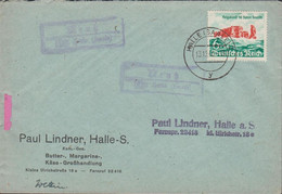 1940. DEUTSCHES REICH. 6+94 Pf Helgoland On Cover Cancelled HALLE (SAALE) 13.12.40 + Box Canc... (Michel 750) - JF430370 - Heligoland (1867-1890)