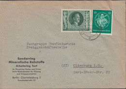 1944. DEUTSCHES REICH. 6+4 + 6+14 Pf Hitler On Cover Cancelled 17.10.44. Sender Sonderring M... (Michel 845+) - JF430371 - Heligoland (1867-1890)