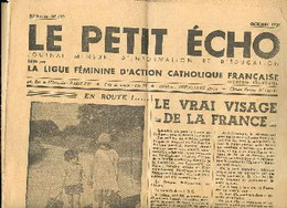 Le Petit écho N°432 Octobre 1937 Le Vrai Visage De La France - Collectif - 1937 - Sin Clasificación