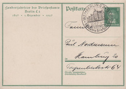 1927. DEUTSCHES REICH Postkarte 8 Pf. Beethoven Sonderjahrfeir Des Postamts Berlin C2  Cancelled BERLIN C ... - JF417032 - Ganzsachen
