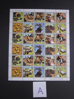 2005  'FARM ANIMALS' STAMPS UNFOLDED COMPLETE SHEET OF 30  (A)#SS0086 - Neufs