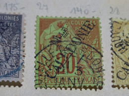 Nouvelle Calédonie Timbre Type Alphée Dubois N° 27 Oblitéré - Used Stamps