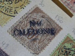 Nouvelle Calédonie Timbre Type Alphée Dubois N° 30 Oblitéré Double Surcharge Rarissime - Used Stamps