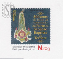Portugal 2022 1 Bilhete Postal 500 Anos Da Construção Forte De São Baptista De Ternate Inteiro Fortaleza Indonésia - Postwaardestukken