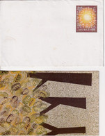 WARLI PAINTING- FOLK ART- PRE PAID COVER WITH GREETING CARD- INDIA POST- SCARCE-MINT-BX2-38 - Sin Clasificación