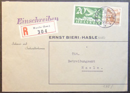 Switzerland - Registered Cover 1941 Hasle - Covers & Documents