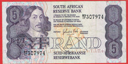 Afrique Du Sud - Billet De 5 Rand - Jan Van Riebeek - Non Daté (1978-94) - P119c - Sudafrica