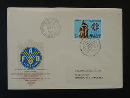 FDC Conférence FAO Hongrie Hungary 1970 - Contre La Faim