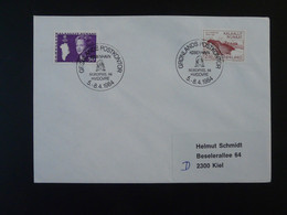 Lettre Cover Obliteration Postmark Nordphil 1984 Groenland Greenland (ex 4) - Storia Postale