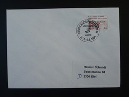 Lettre Cover Obliteration Postmark Espana 1984 Groenland Greenland (ex 2) - Marcophilie