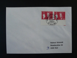 Lettre Cover Obliteration Postmark Hamburg 1984 Groenland Greenland (ex 3) - Covers & Documents