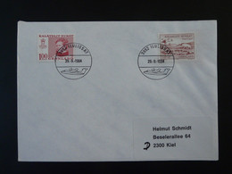 Lettre Cover Obliteration Postmark Avion Aircraft Ilulissat Groenland Greenland 1984 (ex 1) - Marcophilie