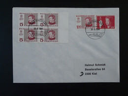 Lettre Cover Obliteration Postmark Avion Aircraft Ilulissat Groenland Greenland 1984 (ex 3) - Cartas & Documentos