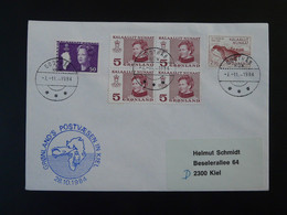 Lettre Cover Obliteration Postmark Godthab Cachet Postvaesen Kiel Groenland Greenland 1984 (ex 6) - Covers & Documents