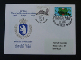 Lettre Cover Obliteration Postmark Ibria 1985 Itzehoe Groenland Greenland (ex 2) - Lettres & Documents