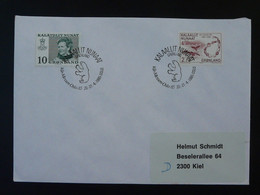Lettre Cover Obliteration Postmark Oslo Var-Messen 1985 Groenland Greenland (ex 3) - Marcophilie