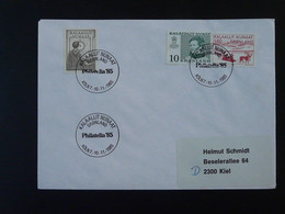 Lettre Cover Obliteration Postmark Philatelia 1985 Koln Groenland Greenland (ex 3) - Lettres & Documents