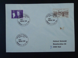 Lettre Cover Obliteration Postmark Habria 1986 Hannover Groenland Greenland (ex 1) - Marcofilia