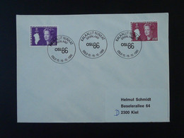 Lettre Cover Obliteration Postmark Olso 1986 Groenland Greenland (ex 1) - Marcophilie
