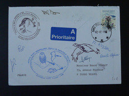 Lettre Signée Signed Cover Expédition Polaire Franco Allemande Groenland Greenland 1992 (ex 4) - Storia Postale