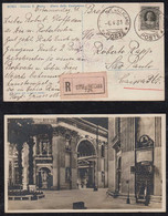 Vatikan Vatican 1931 Registered Picture Postcard To SAO PAULO Brazil 10 Lire Stamp - Lettres & Documents