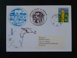 Lettre Signée Signed Cover Expédition Polaire Ecopolaris écologie Arctique Groenland Greenland Europa 2000 - Storia Postale