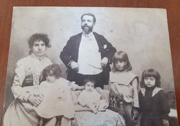 Foto In B/n Famiglia Del Professore Michele Marchiano' (1908?) - Identified Persons