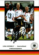 Original Autogramm Lena Wermelt Fussball /// Autograph Signiert Signed Signee - Autographs