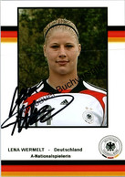 Original Autogramm Lena Wermelt Fussball /// Autograph Signiert Signed Signee - Autographs