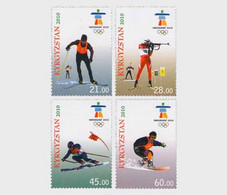 Kyrgyzstan 2010 Winter Olmpic Games Vancouver Set Of 4 Stamps Mint - Winter 2010: Vancouver