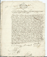 CACHET GENERALITE DE ROUEN Sur Document De 2 Pages -1757 - Seals Of Generality