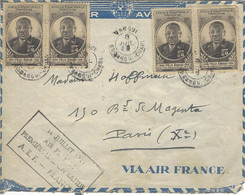 Enveloppe FRANCE Colonies AEF N° 206 2 Paires Y & T - Briefe U. Dokumente