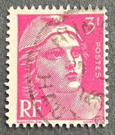FRA0806.U - Marianne De Gandon - 3 F Lilac-pink Used Stamp - 1948 - France YT 806 - 1945-54 Marianne Of Gandon