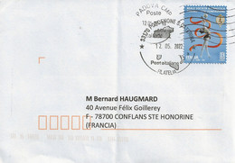 Timbre Seul Sur Lettre Reale Societa Ginnastica Torino (double Oblitération De Padova Et Pordenone Du 15/05/2022) - 2021-...: Poststempel