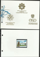 Uzbekistan 2011 Independence 20 Ann Golden Stamp With Certificate In Booklet MNH - Ouzbékistan