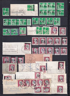 1962 - ETAT ALGERIEN - SURCHARGES "EA" - TRES BEL ENSEMBLE 2 PAGES Dont CERTAINS RARES ET SIGNES. - Unused Stamps