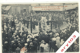 44 - Loire  Atlantique _St Nazaire - Semaine Maritime  Août 1908  Le Concert Place Carnot - Saint Nazaire